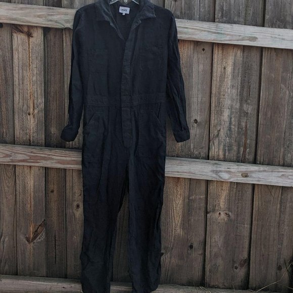 MATE the Label Pants - Mate the Label black linen jumpsuit